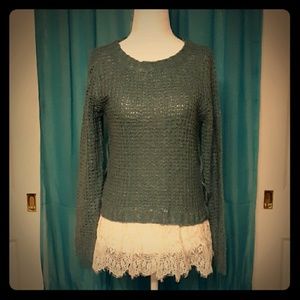 Sweater with Lace
